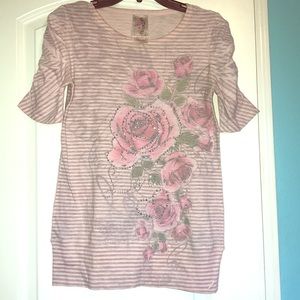 Pink Rose tee